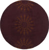 Momeni New Wave NW107 Burgundy Area Rug Detail Shot
