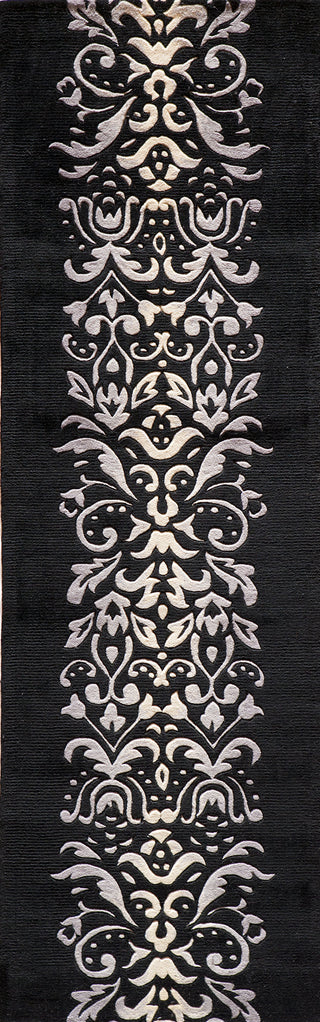 Momeni New Wave NW114 Black Area Rug Runner