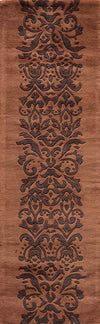 Momeni New Wave NW114 Brown Area Rug Close Up