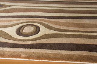 Momeni New Wave NW118 Earth Area Rug Corner Shot