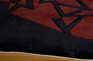 Momeni New Wave NW119 Black Area Rug Corner Shot