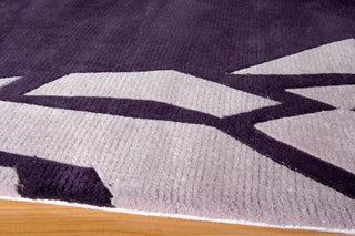 Momeni New Wave NW119 Purple Area Rug Corner Shot