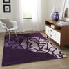 Momeni New Wave NW119 Purple Area Rug Detail Shot Feature