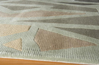 Momeni New Wave NW119 Seafoam Area Rug Corner Shot