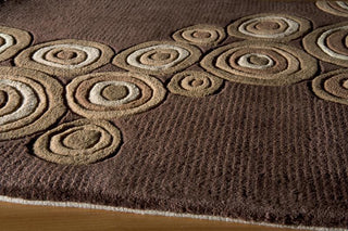 Momeni New Wave NW120 Earth Area Rug Corner Shot