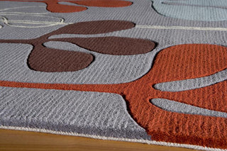 Momeni New Wave NW125 Steel Area Rug Corner Shot