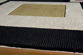 Momeni New Wave NW126 Black Area Rug Corner Shot