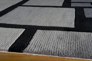 Momeni New Wave NW127 Black Area Rug Closeup