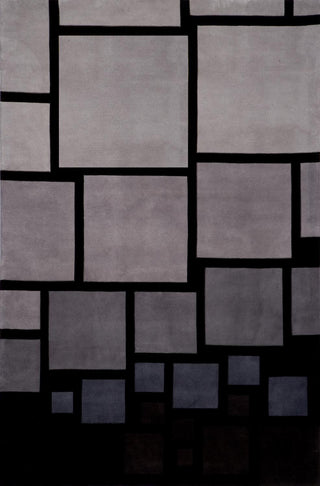 Momeni New Wave NW127 Black Area Rug main image