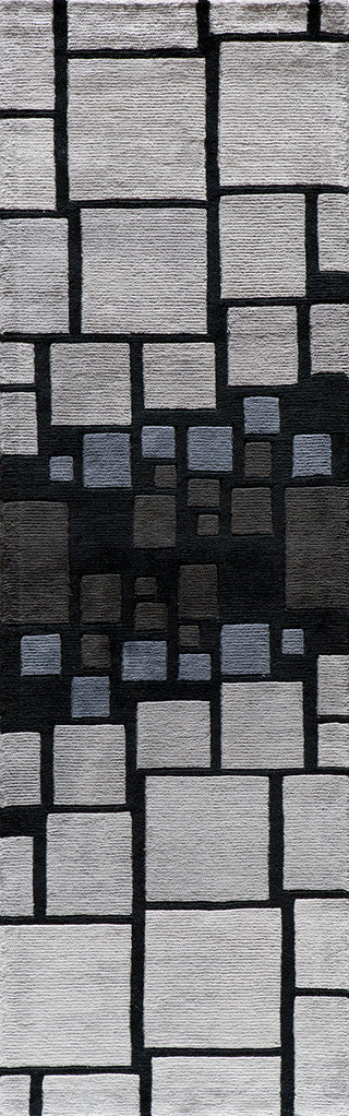 Momeni New Wave NW127 Black Area Rug Runner