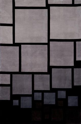 Momeni New Wave NW127 Black Area Rug 