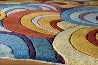 Momeni New Wave NW131 Multi Area Rug Closeup