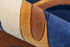 Momeni New Wave NW133 Blue Area Rug Detail Shot