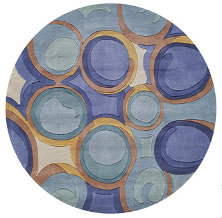 Momeni New Wave NW133 Blue Area Rug 