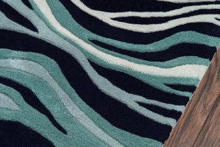 Momeni New Wave NW144 Navy Area Rug Close Up