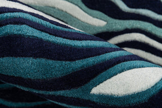 Momeni New Wave NW144 Navy Area Rug Detail Shot