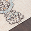 Surya Notting Hill NHL-2303 Charcoal Light Gray Pale Blue Bright Peach Teal Burnt Orange Cream Beige White Area Rug Texture Image