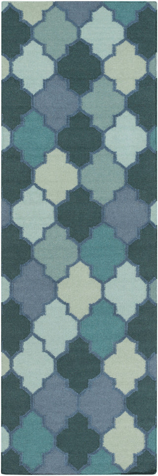 Surya Nia NIA-7000 Teal Area Rug 2'6'' x 8' Runner