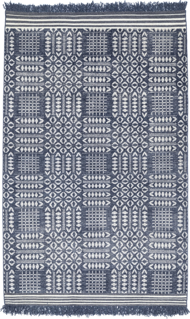 NuStory Bovina Nine Stars Blue Area Rug by Newell Turner main image