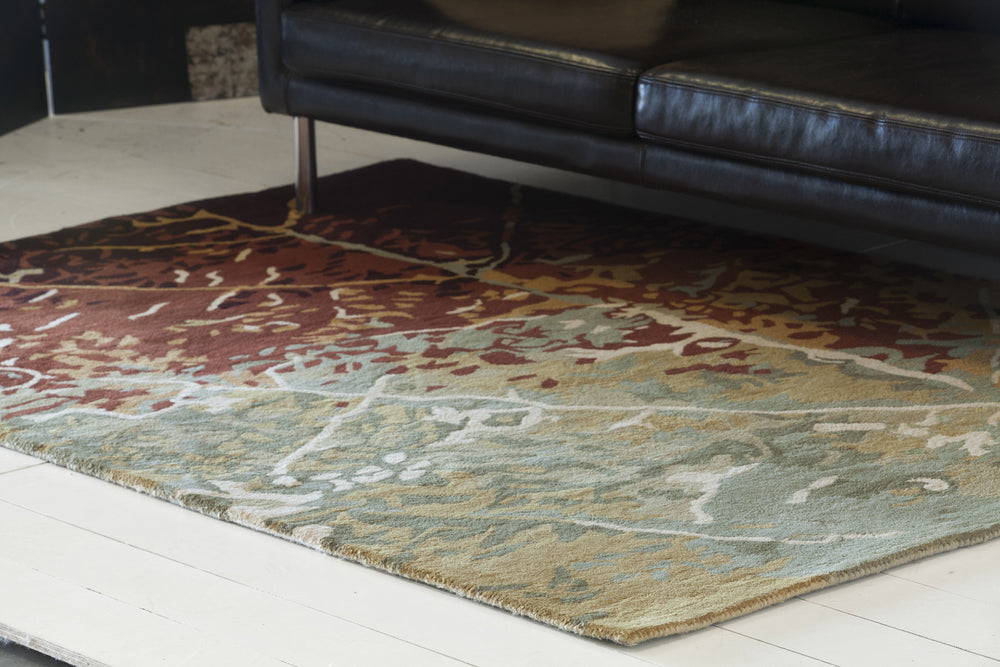 Chandra Nirvana NIR-6604 Area Rug Corner Shot Feature
