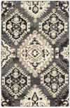 LR Resources Nisha 04406 Gray Hand Knotted Area Rug 5'3'' X 7'5''