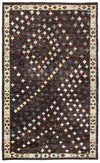 LR Resources Nisha 04407 Brown Hand Knotted Area Rug 5'3'' X 7'5''