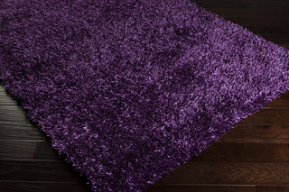 Surya Nitro NITRO-3 Violet Shag Weave Area Rug 5x8 Corner