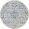 Unique Loom Noble T-NOBL1 Gray Area Rug Round Lifestyle Image