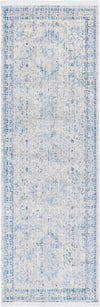 Unique Loom Noble T-NOBL1 Gray Area Rug Runner Top-down Image