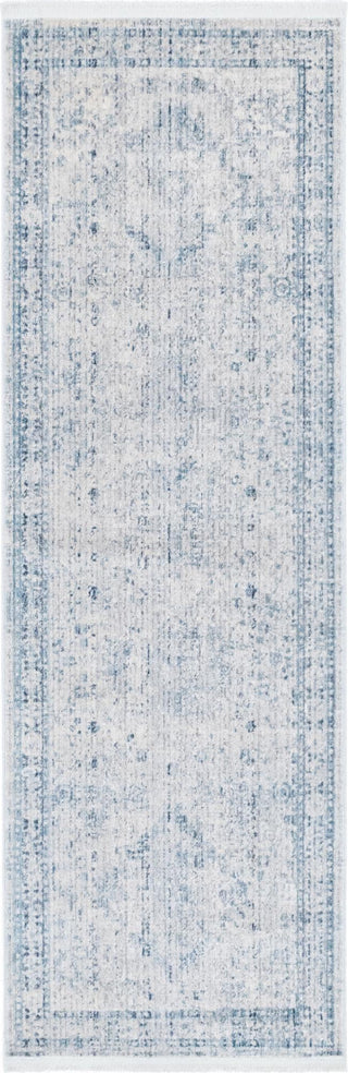 Unique Loom Noble T-NOBL1 Gray Area Rug Runner Top-down Image