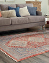 Unique Loom Noble T-NOBL1 Red Area Rug Rectangle Lifestyle Image