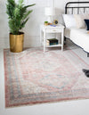 Unique Loom Noble T-NOBL1 Rust Red Area Rug Rectangle Lifestyle Image Feature