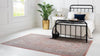 Unique Loom Noble T-NOBL1 Rust Red Area Rug Rectangle Lifestyle Image