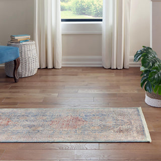 Unique Loom Noble T-NOBL2 Blue Area Rug Runner Lifestyle Image