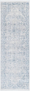 Unique Loom Noble T-NOBL2 Ivory Area Rug Runner Top-down Image