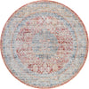 Unique Loom Noble T-NOBL2 Red Area Rug Round Lifestyle Image