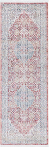 Unique Loom Noble T-NOBL2 Red Area Rug Runner Top-down Image