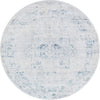 Unique Loom Noble T-NOBL3 Gray Area Rug Round Lifestyle Image