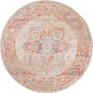 Unique Loom Noble T-NOBL3 Multi Area Rug Round Top-down Image