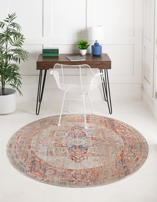 Unique Loom Noble T-NOBL3 Multi Area Rug Round Lifestyle Image