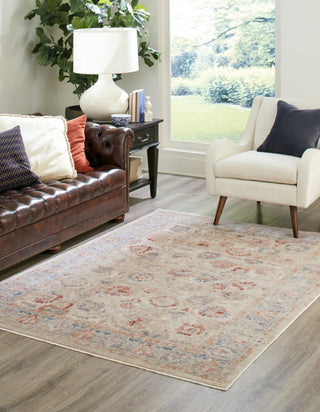 Unique Loom Noble T-NOBL4 Ivory Area Rug Rectangle Lifestyle Image Feature