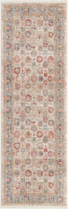 Unique Loom Noble T-NOBL4 Ivory Area Rug Runner Top-down Image