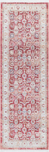 Unique Loom Noble T-NOBL4 Red Area Rug Runner Top-down Image