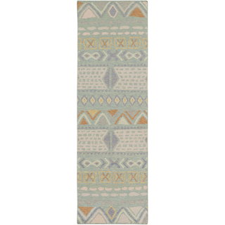 Surya Nomad NOD-102 Teal Area Rug 2'6'' x 8' Runner