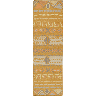 Surya Nomad NOD-103 Burnt Orange Area Rug 2'6'' x 8' Runner