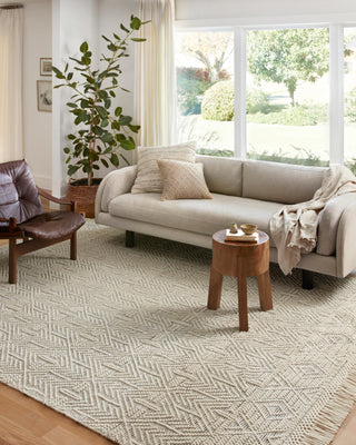 Loloi II Noelle NOE-01 Ivory/Black Area Rug Lifestyle Image Feature