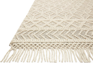 Loloi II Noelle NOE-02 Ivory/Black Area Rug Corner 