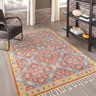 Momeni Nomad NOM-4 Rust Area Rug Runner Image Feature