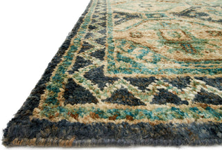 Loloi Nomad NM-06 Aqua / Indigo Area Rug Round Image Feature