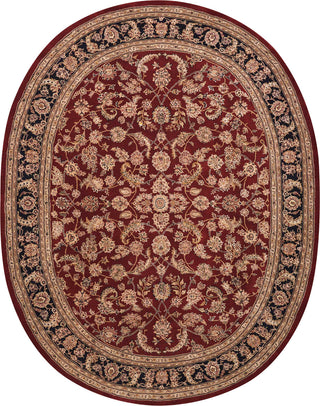 Nourison 2000 2002 Burgundy Area Rug Oval